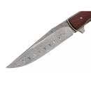 Nóż kieszonkowy Boker Plus Urban Trapper z ostrzem damasceńskim i rękojeścią z drewna Cocobolo