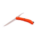 EKA Swedish fillet knife with dual stainless steel blades and orange PROFLEX rubber handle for fishing and sailing use