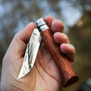Opinel N°08 Składany scyzoryk 8,5 cm 12C27 Ostrze ze stali nierdzewnej Brązowy