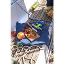 Opinel Nomand Zestaw do gotowania na świeżym powietrzu, 5-częściowy zestaw ręczników podróżnych z nożami, niebieski