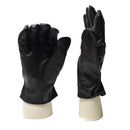 Original Belgian army tactical soldier leather gloves black military issue NEW - GoMilitar