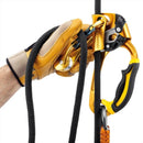 PETZL ROLLCLIP Karabińczyk z ciągnięciem, niezamykający się, z systemem zamków błyskawicznych, wspinaczkowy, żółty