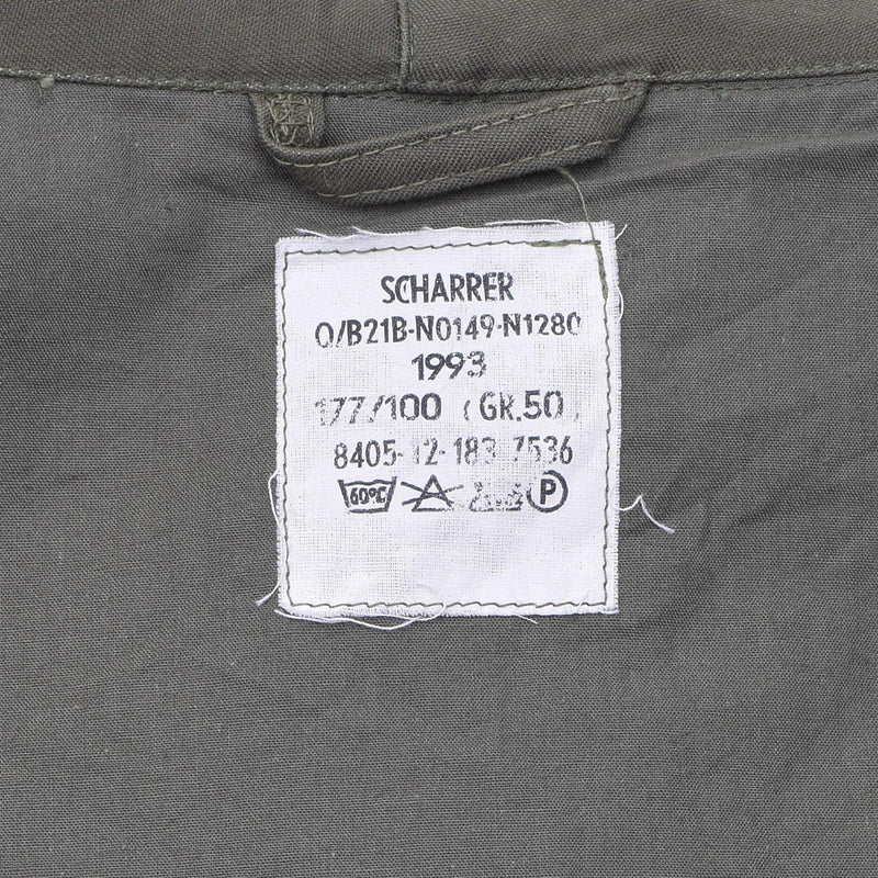 Oryginalna niemiecka wojskowa długa kurtka Parka Olive Hooded Field Coat Army Outdoor