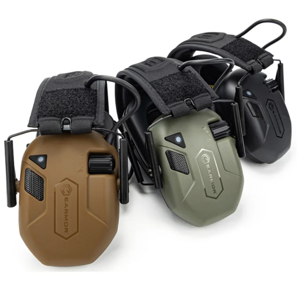 Elektroniczne ochronniki słuchu EARMOR M300T Bluetooth 22dB NRR Coyote Brown