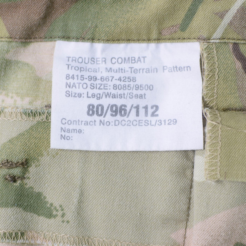 Oryginalny brytyjska armia wojskowa MTP Camuflage Shorts Bermuda wojskowa