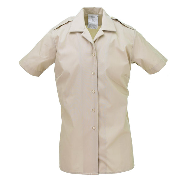 Prawdziwa brytyjska wojskowa bluzka damska Khaki Formalna sukienka armia damskie koszule nowe