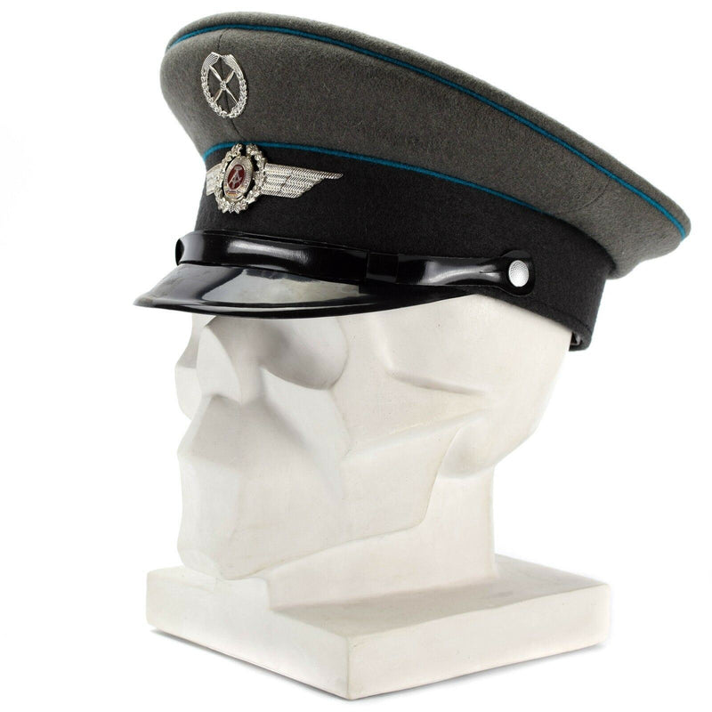 Oryginalne wschodnie niemieckie nva armia Visor Cap Air Forces Airia Oniósł Nowy kapelusz Nowy