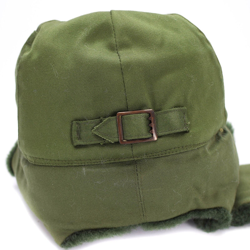 Oryginalny szwedzki szwedzka armia wojskowa Winter Green M59 Combat Field Cap Hat