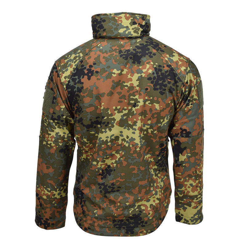 MIL-TEC Softshell Kurtka SCU 14 Niemiecka Flecktran Camo Outdoorowa odzież wiejska