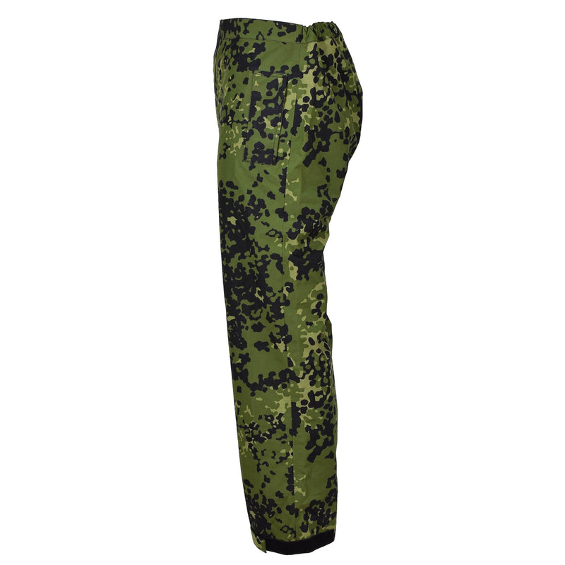 Oryginalny duński wojskowy Camo M84 Deszczowe spodnie wodoodporne elastyczne spodnie nowe