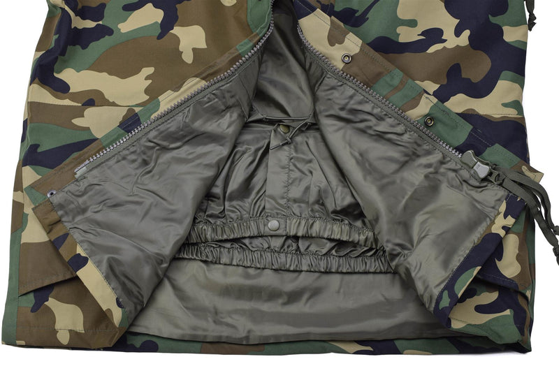 Mil-Tec wojskowy kurtka Wet Woodland 3-warstwowa wiatroodporna goretex NOWOŚĆ