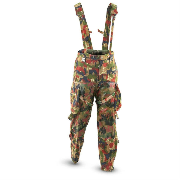 Prawdziwe szwajcarskie spodnie armii M70 Szwajcaria Combat Camo Sniper Pants Nowe