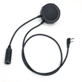 Adapter EARMOR M55 PTT Kenwood Baofeng 2-pinowy adapter zestawu słuchawkowego z radiem, czarny