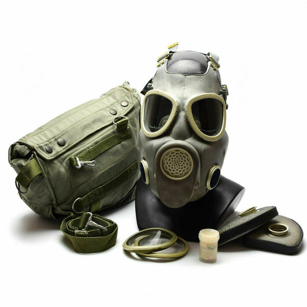 Polski wojskowy maska ​​gazowa MP-4 prawdziwa chemiczna chemikalia oddechowa oliwka nowa