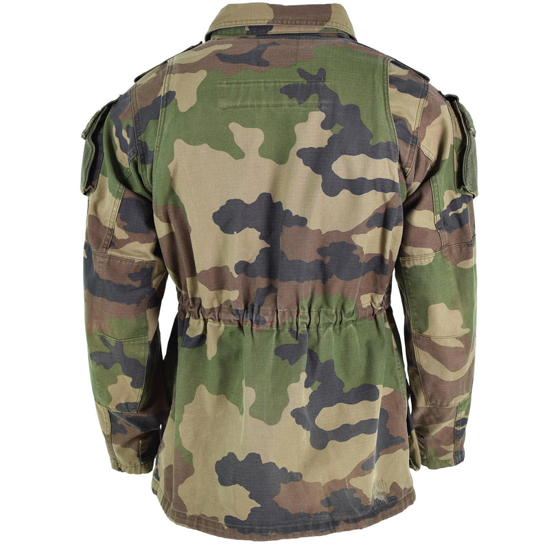 Oryginalna francuska kurtka armii armii CCE CAMO Combat Combat Parka Sateen Felin T4
