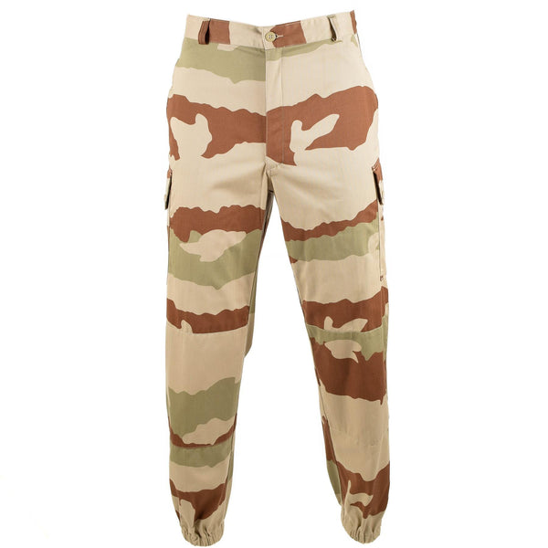 Oryginalne francuskie spodnie wojskowe F2 Desert Camo Spodnie Wzmocnione armia BDU spodnie