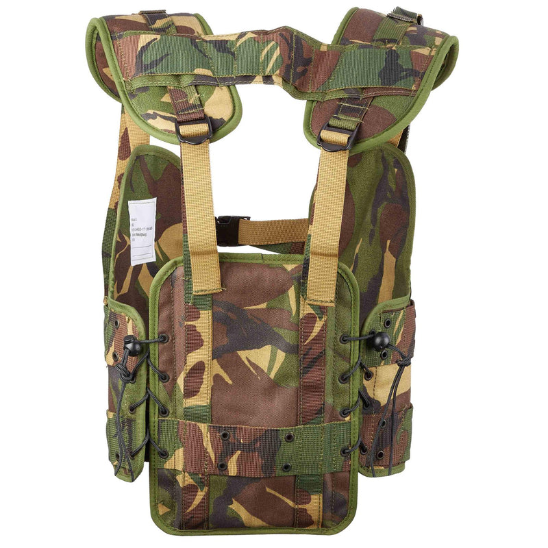 Oryginalny holenderski wojskowy kamizelka taktyczna Woodland Camuflage Field Woods Sprzęt