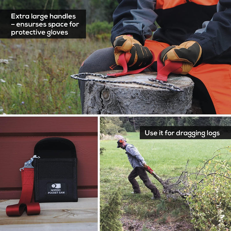 Nordic Pocket Saw awaryjne ręczne ŁAMA ŁAMINEK ZAKATNIE ZIELONY Zielone uchwyty