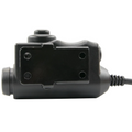 Adapter komunikacyjny EARMOR M51 PTT Kenwood 2-pinowe złącze radiowe, czarny