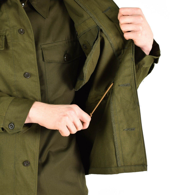 Oryginalna vintage czeska kurtka armii m85 Military Olive Green Military News