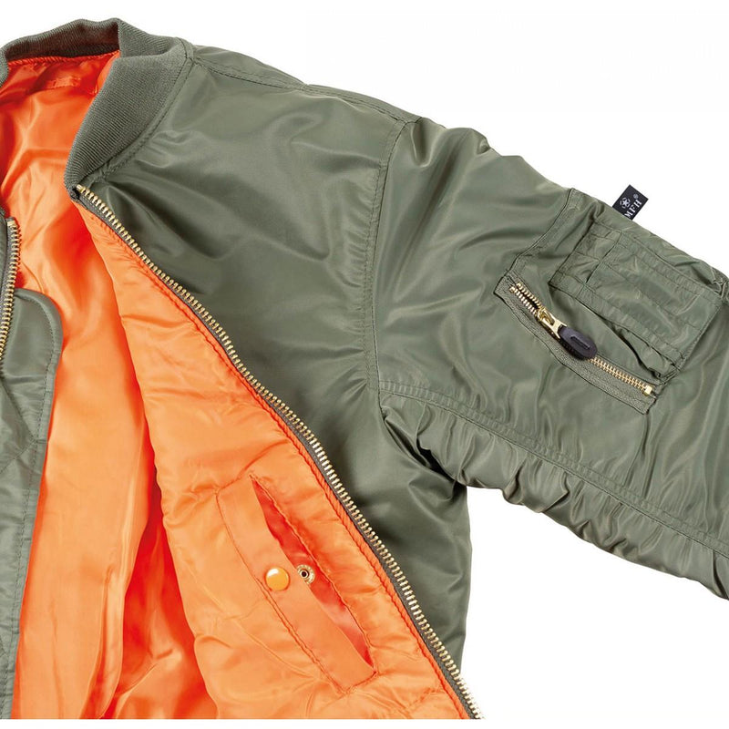Styl wojskowy USA MA1 Bomber Jacket Air Force Troops WindProof Winted Olive
