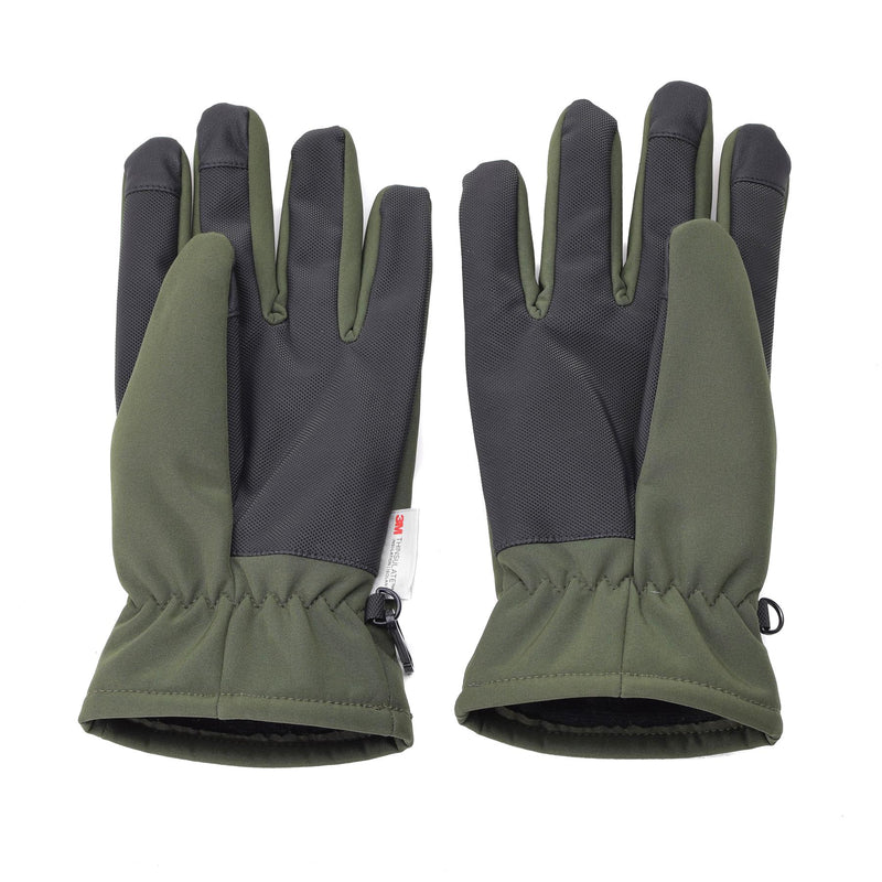 Rękawiczki MIL-TEC Softshell Thinsulate ™ Podszewka Olive Winter Mens OD Zielone wojsko