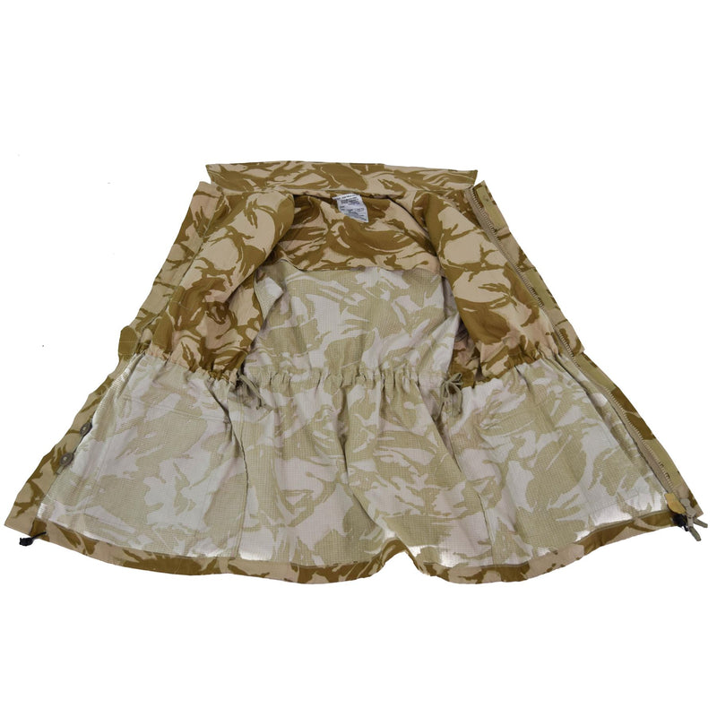 Oryginalna brytyjska kurtka armii Smock Desert Camo Ripstop Parca Wojskowe wydanie NOWOŚĆ