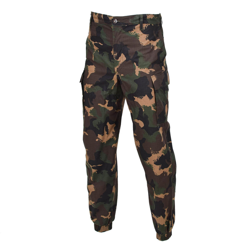 Oryginalne węgierskie wojskowe spodnie letnich pola M1990 Woodland Camo Ripstop Nowe