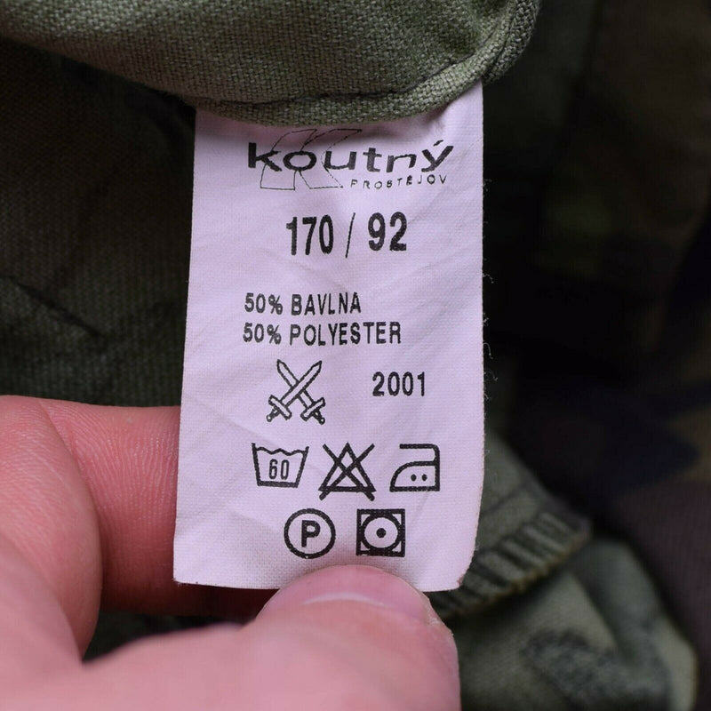 Oryginalny czeski armia wojskowa walka cz 95 Camo Field Jacket Parka Hooded