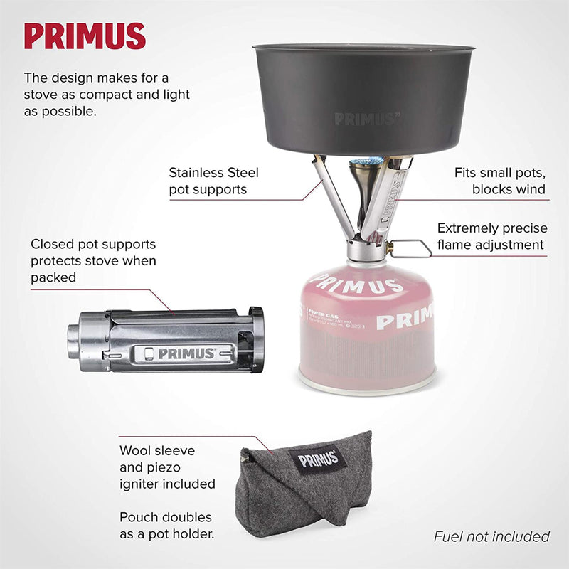 Primus Firestick Compact Burner Stael Turining Stove Camping Gotowanie
