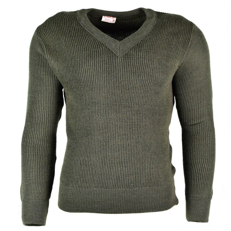 Oryginalny francuski sweter pullover jumper chlorofibre wełna w wełnę