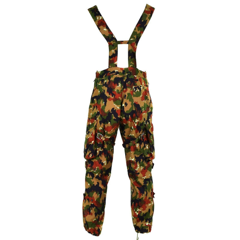 Prawdziwe szwajcarskie spodnie armii M70 Szwajcaria Combat Camo Sniper Pants Nowe