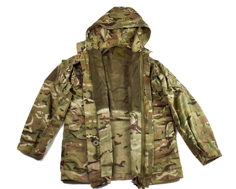Oryginalna brytyjska armia wojskowa mtp kurtka Parka Smock Windproof z kapturem