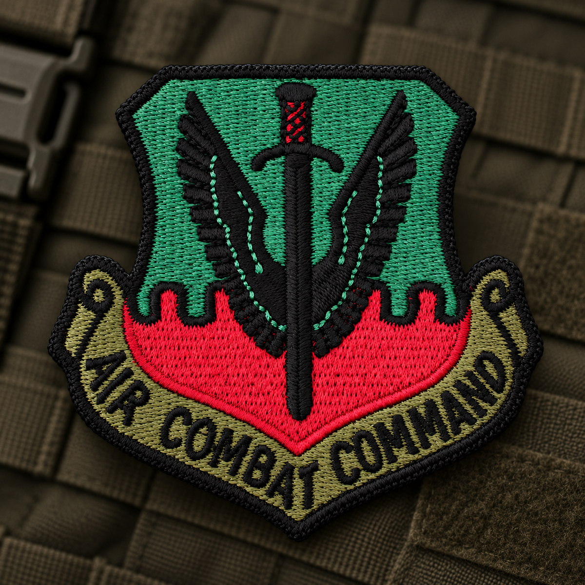 Oryginalna naszywka US Air Force ACC Air Combat Command z nadwyżki wojskowej USAF