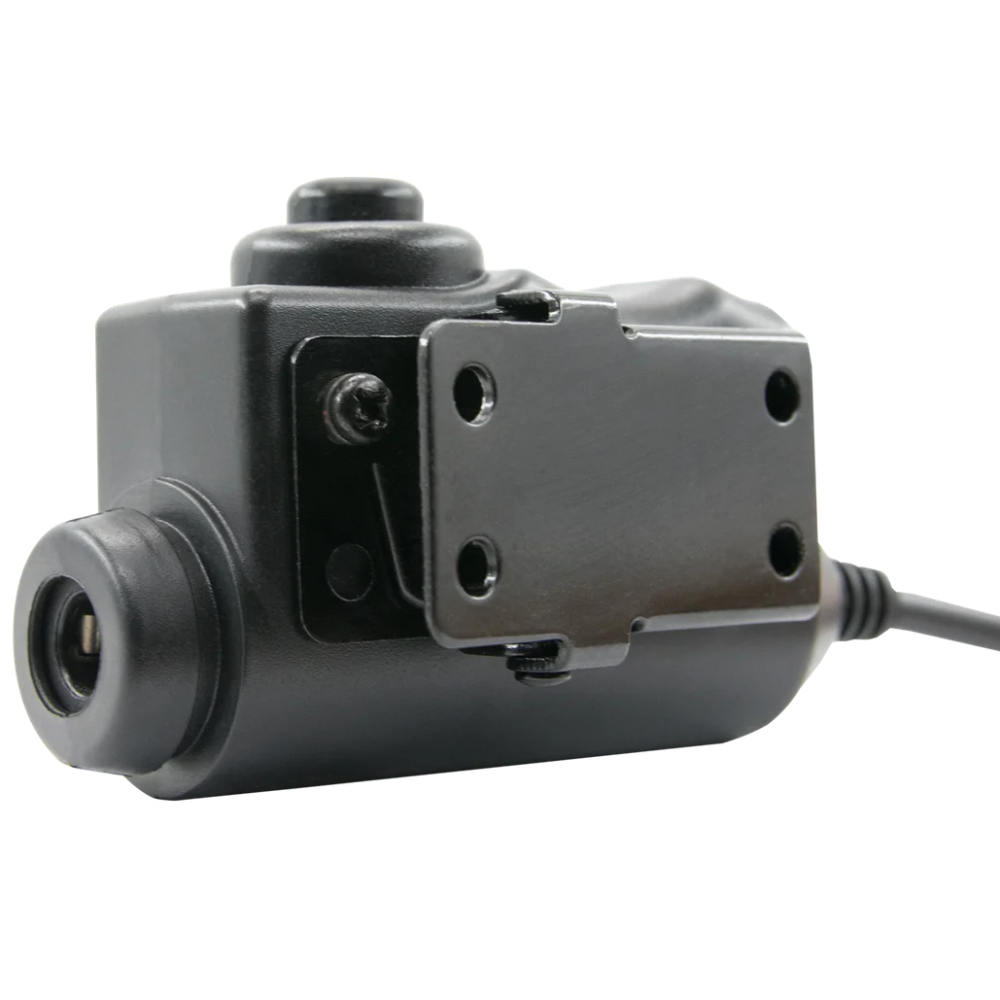 Adapter komunikacyjny EARMOR M51 PTT Kenwood 2-pinowe złącze radiowe, czarny