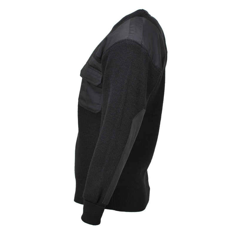 MFH SWEATER SWEATO Commer Selk Rib Rit Wełna Wzmocniona wełna