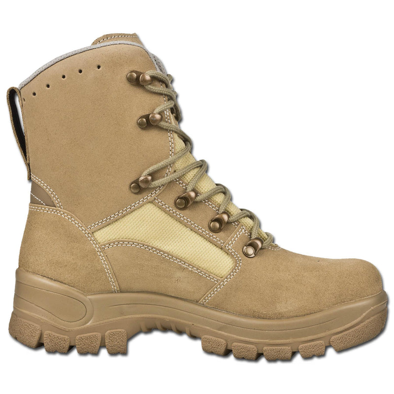 Oryginalne niemieckie wojskowe buty taktyczne Wodoodporne Khaki Ruble Round Sole Nowa