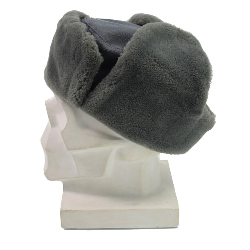 Oryginalny Oficer armii Wschodnich Niemiec Winter Hat Zimna pogoda Ushanka Faux Fur New