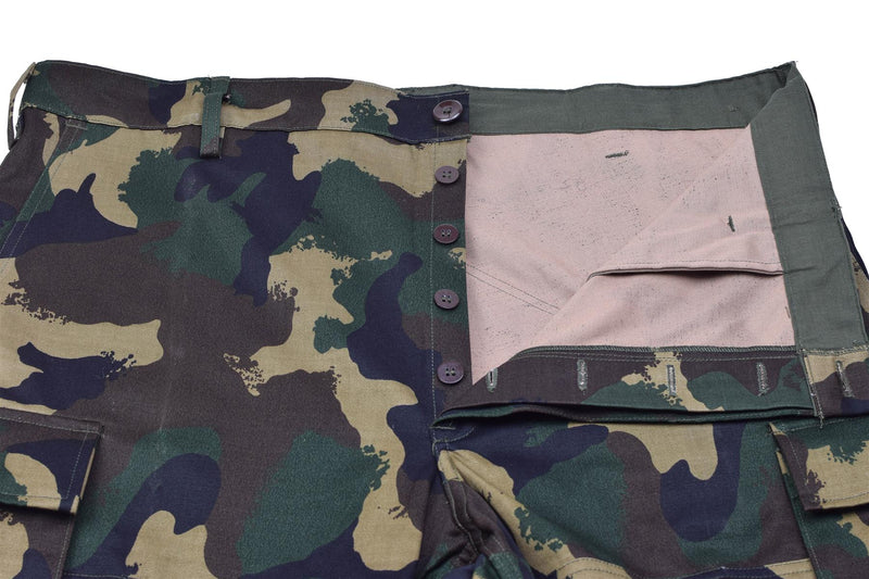 Oryginalne węgierskie oddziały wojskowe Pants M1990 Woodland Camo wzmocniono nowe