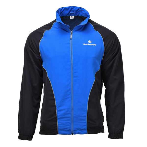 Oryginalne niemieckie wojskowe kurtki dresowe koszule sportowe Blue Black