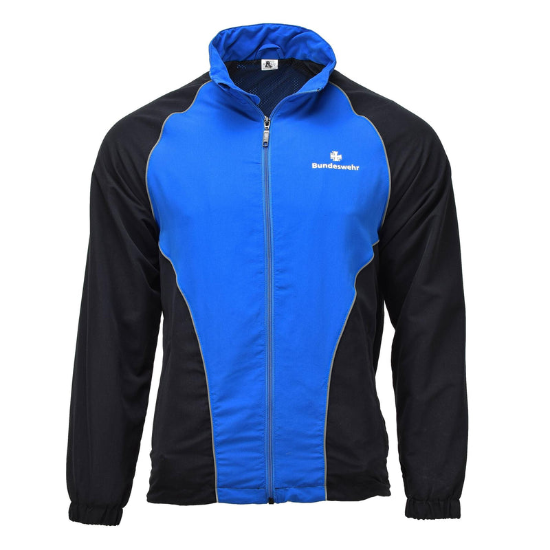 Oryginalne niemieckie wojskowe kurtki dresowe koszule sportowe Blue Black