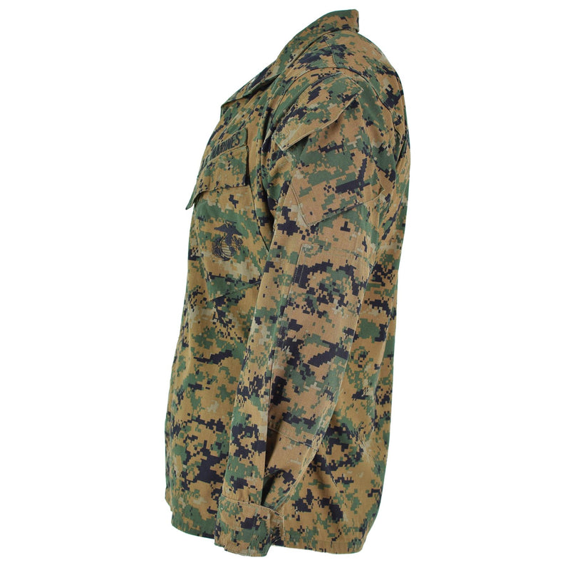 Oryginalna kurtka wojska amerykańskiego BDU Digital Woodland Camo Shirt Problem wojskowy
