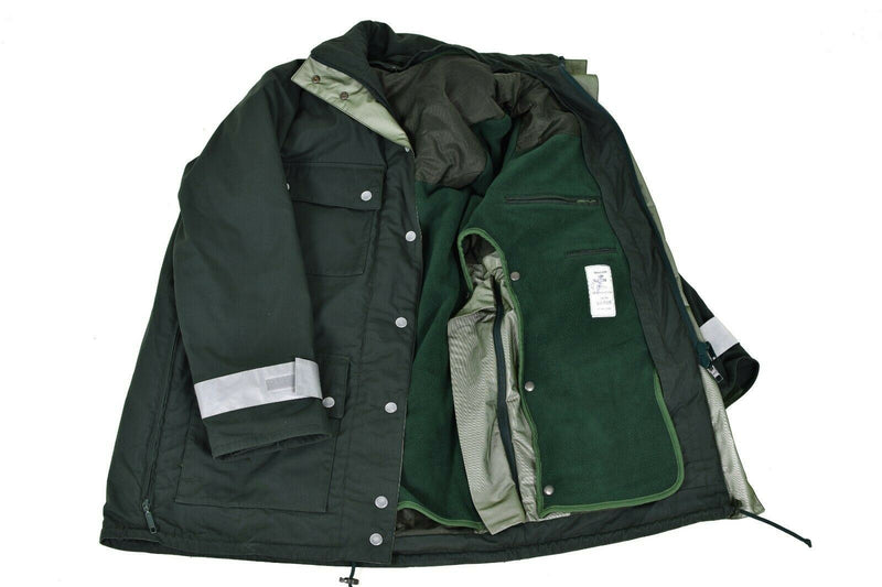 Oryginalna niemiecka kurtka policyjna Goretex Green Waterproof BGS Parkha Border Guard