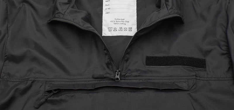 Tacgear Brand koszulka wiatrowa czarny lekki kemping turystyka na świeżym powietrzu Ripstop Smock
