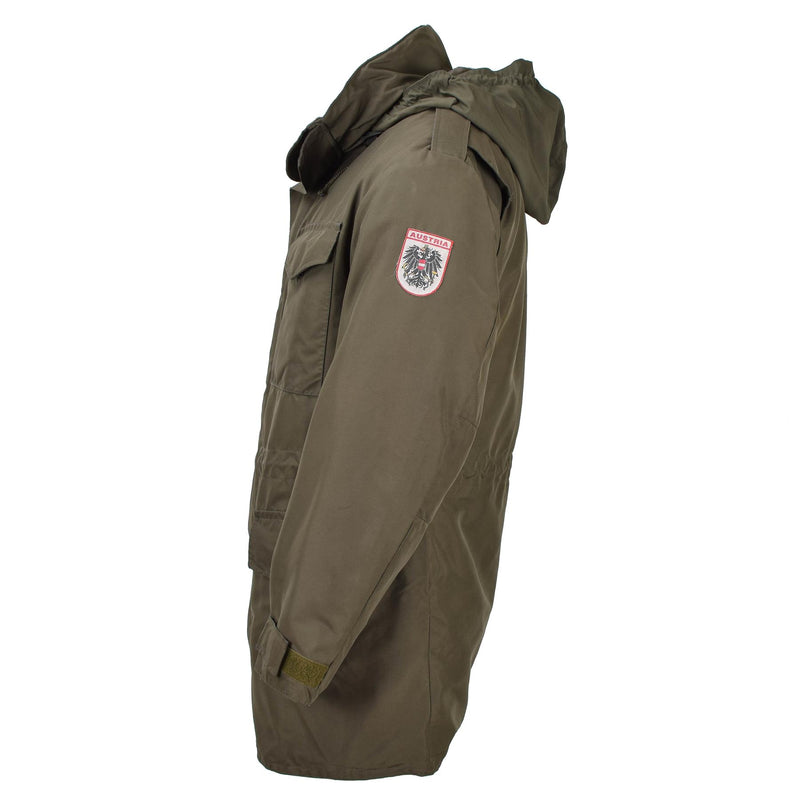 Oryginalny austriacki wojskowy Gore-Tex Parkana W liniowiec JUSZCZES RAIN Casual Formal