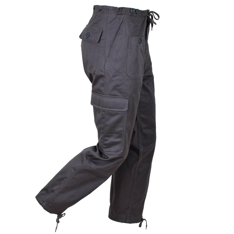 Prawdziwy duński M71 Army Gray Work Pants Regulowane talii