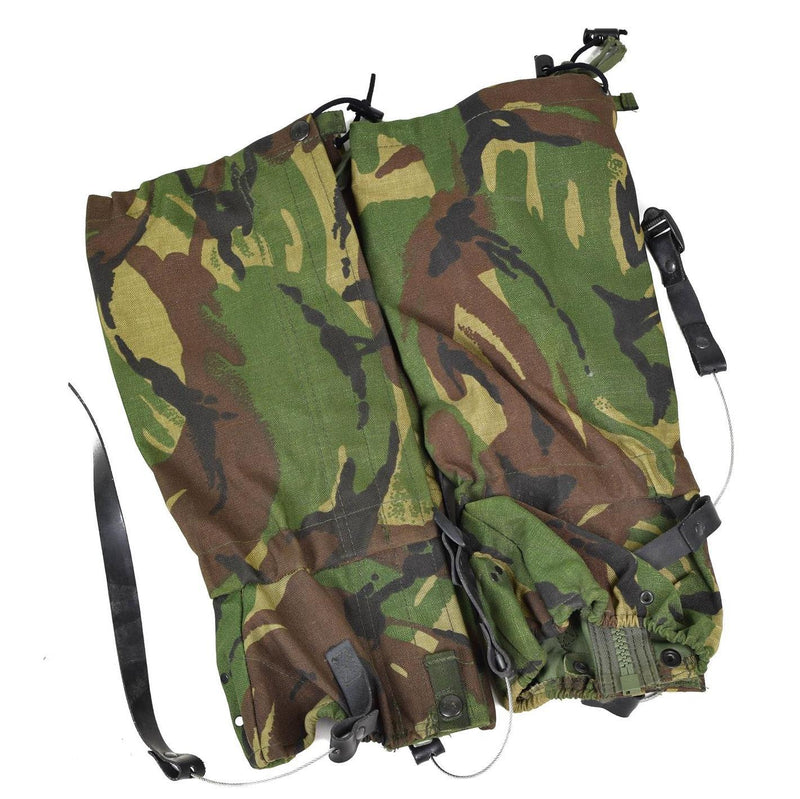 British Army Gaiters z trwałym stalowym liną DPM Woodland New