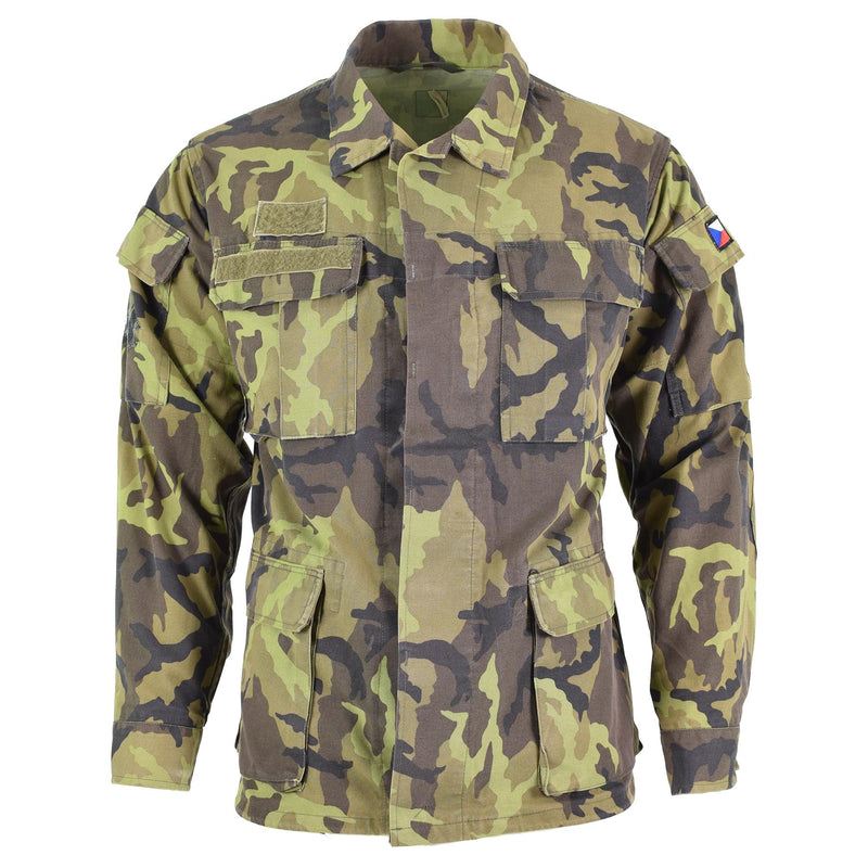 Oryginalny czeski oddziałów armii kurtka polowa liść camo wzór parki wojskowej nadwyżki wojskowej
