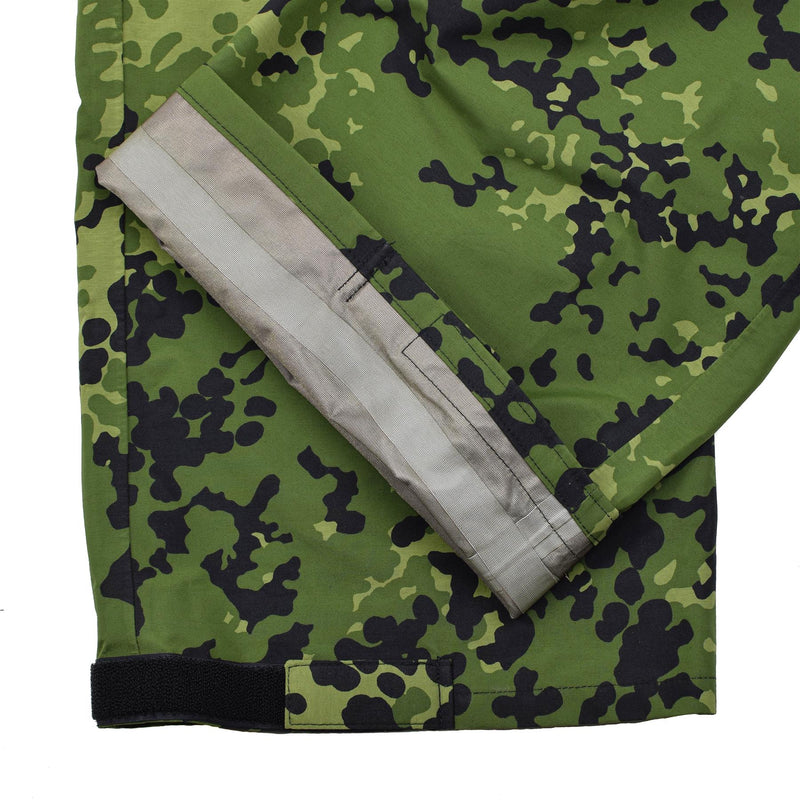 Oryginalny duński wojskowy Camo M84 Deszczowe spodnie wodoodporne elastyczne spodnie nowe