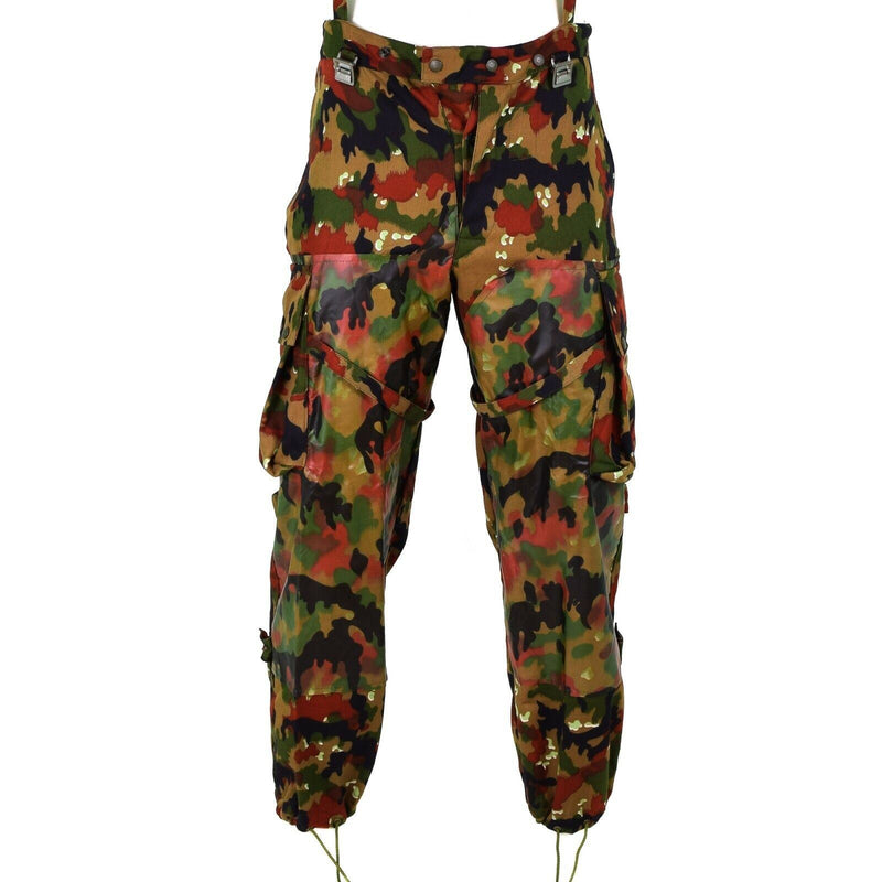 Prawdziwe szwajcarskie spodnie armii M70 Szwajcaria Combat Camo Sniper Pants Nowe